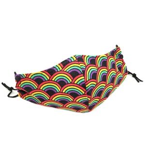 Kids Rainbow Fabric Face Mask, Washable Reusable